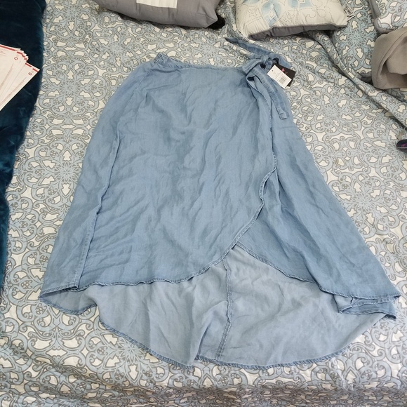 Plus by HS Dresses & Skirts - Chambray Wrap Skirt